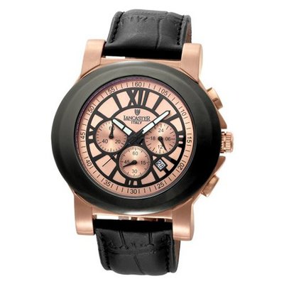 Lancaster OLA0345RG/NR Caputo rose Gold and Black Dial Model