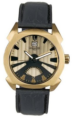 Lancaster OLA0346YG/NR Lanza Gold and Black Dial Model