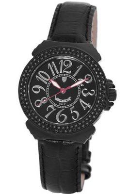 Lancaster OLA0351L/NR/NR New Pillola Diamond Black Dial Leather