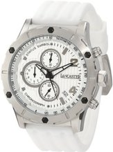 Lancaster OLA0371BN Silver Textured Dial White Silicone