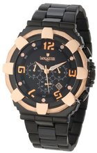 Lancaster OLA0440MB-BK-NR Chronograph Black Dial Black Plated Stainless Steel