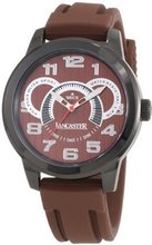 Lancaster OLA0458MR-SL-MR Non Plus Ultra Brown Textured Dial Brown Silicone