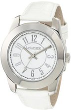 Lancaster OLA0468BN-BN Non Plus Ultra White Dial White Leather