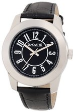 Lancaster OLA0468NR-NR Non Plus Ultra Black Dial Black Leather