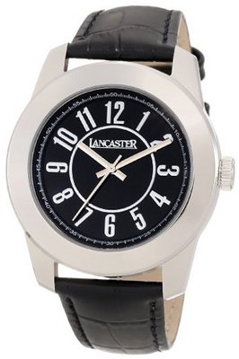 Lancaster OLA0468NR-NR Non Plus Ultra Black Dial Black Leather