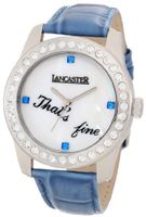 Lancaster OLA0476BN-VR Non Plus Ultra Mother of Pearl Dial Blue Leather