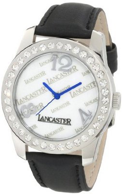 Lancaster OLA0477BN-NR Non Plus Ultra Mother-Of-Pearl Dial Black Silk