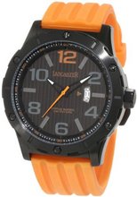 Lancaster OLA0479NR-AR-AR Trendy Black Striped Dial Orange Silicone
