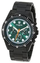 Lancaster OLA0483BK-MB-VR Chronograph Green Dial Black Ion-Plated