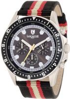 Lancaster OLA0483SSNRBRDCRBRD Chronograph Black Dial Black and Red Striped Fabric