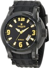 Lancaster OLA0549BK-NR-GL-NR Bongo Black Dial Black Silicone