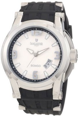 Lancaster OLA0549SS-SL-NR Bongo White Dial Black Silicone
