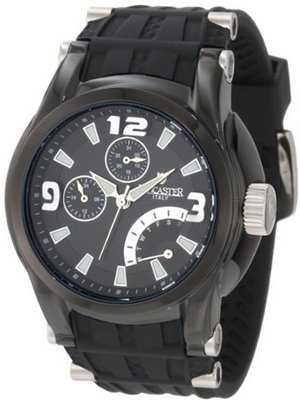 Lancaster OLA0551BK-NR-SL-NR Black Dial Black Silicone