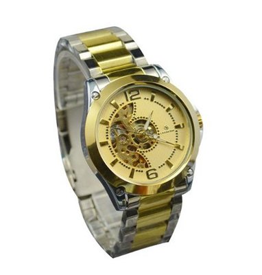 Laogeshi Hand Wind Golden Mechanical Wrist