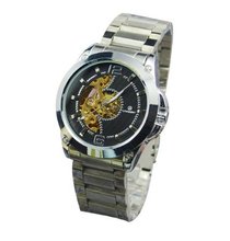 Laogeshi  Mechanical Skeleton Black Dial Wrist