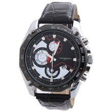 LAOGESHI New Fashion Army Military Leather  Sport Unisex Quartz Wrist 2 Colors