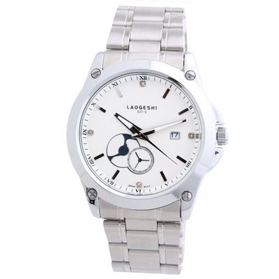 LAOGESHI New Fashion  Military Army Stainless Steel Black White Wrist