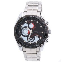 LAOGESHI New Fashion  Military Army Stainless Steel Black White Wrist
