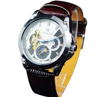 Laogeshi White Dial Mechanical Wrist