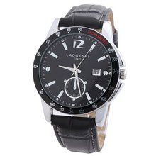 uLaogeshi LAOGESHI Classic Leather Band & Dail  Couple Quartz Wrist 3Colors 
