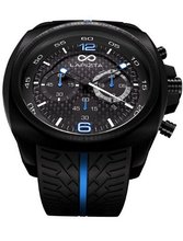 LAPIZTA Addax 48mm Chronograph Racing - Carbon Fiber Dial w/Blue Accents L20.1004