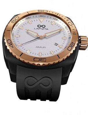 LAPIZTA Amur Ladies Sport - Black Case, Rose Gold, White Dial L26.2102