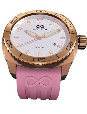 LAPIZTA Amur Ladies Sport - Rose Gold Case, Pink Accents, White Dial L26.2103
