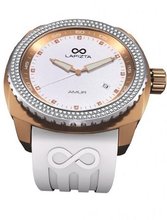LAPIZTA Amur Ladies Sport - Rose Gold, Cubic Zirconia Bezel, White Dial L26.2108