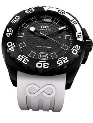 LAPIZTA Audax 300M Diver's - 43mm White and Black L22.1301