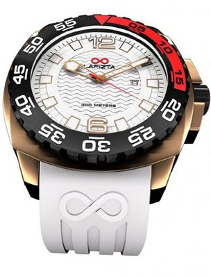 LAPIZTA Audax 300M Diver's - 43mm White and Gold L22.1304