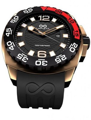 LAPIZTA Audax 300M Diver's - 48mm Black and Gold L22.1404