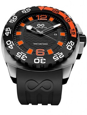 LAPIZTA Audax 300M Diver's - 48mm Black & Orange, Stainless Steel L22.1403