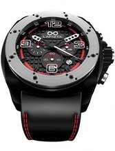 LAPIZTA Oryx 48mm Chronograph Racing - Silver Bezel w/Leather Strap L21.1201