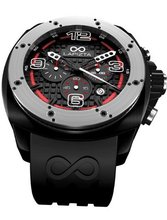 LAPIZTA Oryx 48mm Chronograph Racing - Silver Bezel w/Rubber Strap L21.1203
