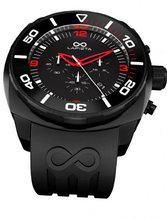 LAPIZTA Zatara Chronograph 43mm Sport - Black Dial w/Red Accents L27.2303
