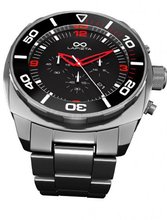 LAPIZTA Zatara Chronograph 43mm Sport - Red Accents, Stainless Steel Strap L27.2304