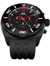 LAPIZTA Zatara Chronograph 48mm Sport - Black Dial w/Red Accents L27.2403