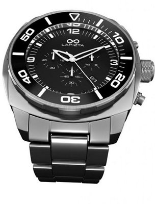 LAPIZTA Zatara Chronograph 48mm Sport - White Accents, Stainless Steel Strap L27.2406