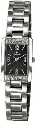 Laurens GK83J901Y Fashion Analog Metal Bracelet Crystals Black Dial