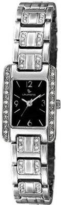 Laurens GS29J901Y Fashion Analog Rectangle Case Metal Bracelet Crystals