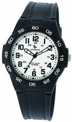 Laurens GW40J900Y Resin Analog Plastic Case Rubber Strap White Dial