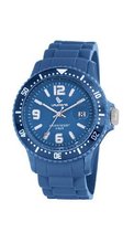Laurens GW41B928Y Colored Rubber Blue Rubber Rotating Bezel Date