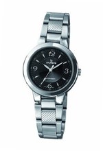 Laurens KV86J901Y Metal Band Analog Black Dial Stainless Steel Bracelet