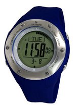 Laurens L126J901Y Technical Digital Blue Resin Multifunction Compass Dual Time