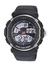 Laurens M012J901Y Digital Analog Digital Black Rubber Multifunction Birthday Records