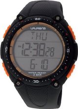 Laurens M076J900Y Technical Digital Black Resin Multifunction Heart Rate Monitor