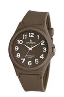 Laurens VR02J905Y Colored Rubber Brown Dial Rubber Strap Water Resistant