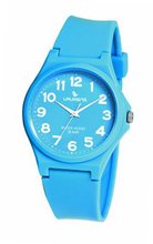 Laurens VR04J909Y Colored Rubber Light Blue Dial Rubber Strap