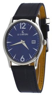 Le Chateau #2672M_BL Oval Blue Dial Leather Band Ultra Slim Dress