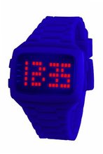 LED LED-PE-STP Unisex Digital Purple Dial And Pu Strap